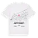 Ances pagasts karta t-shirt