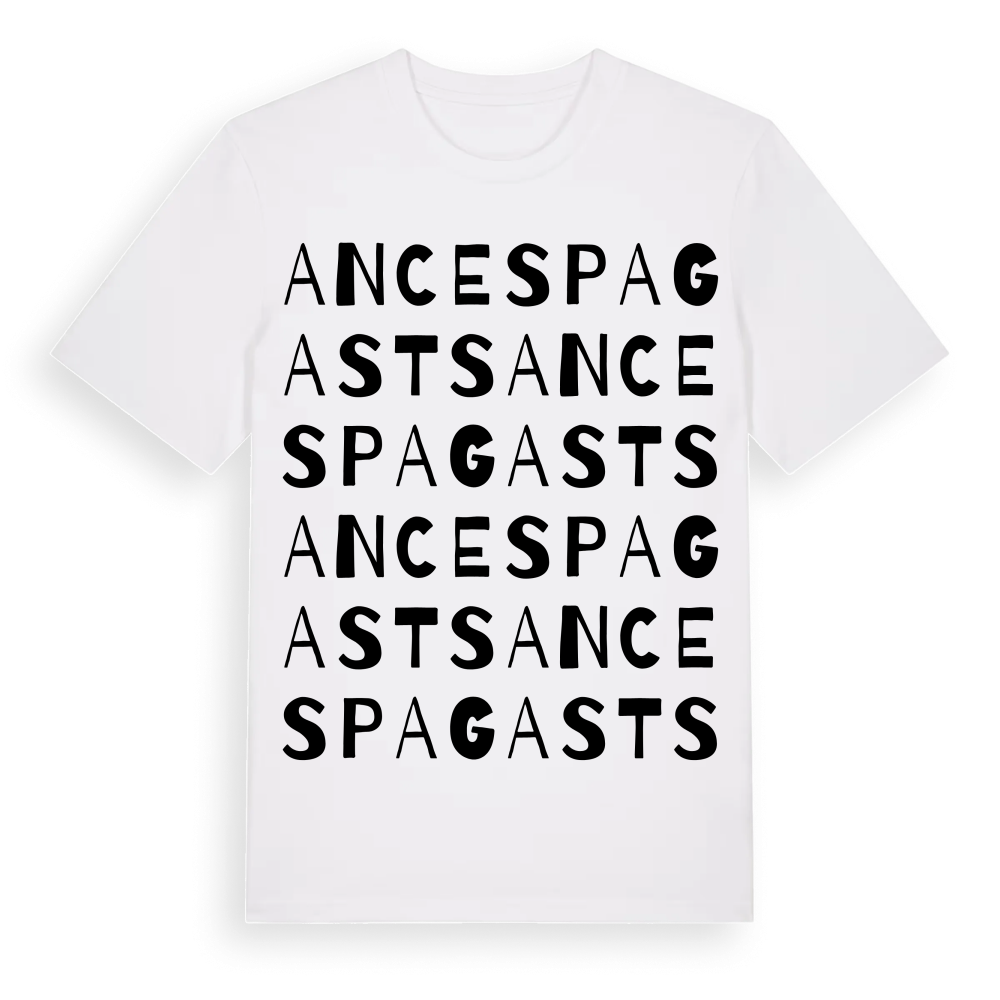 Ances pagasts ordlek t-shirt – White, i miljö