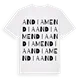 Andia mendia ordlek t-shirt
