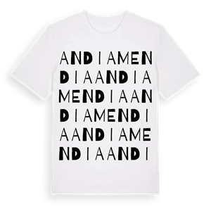Andia mendia ordlek t-shirt – ekologisk bomull t-shirt från Pinshirt