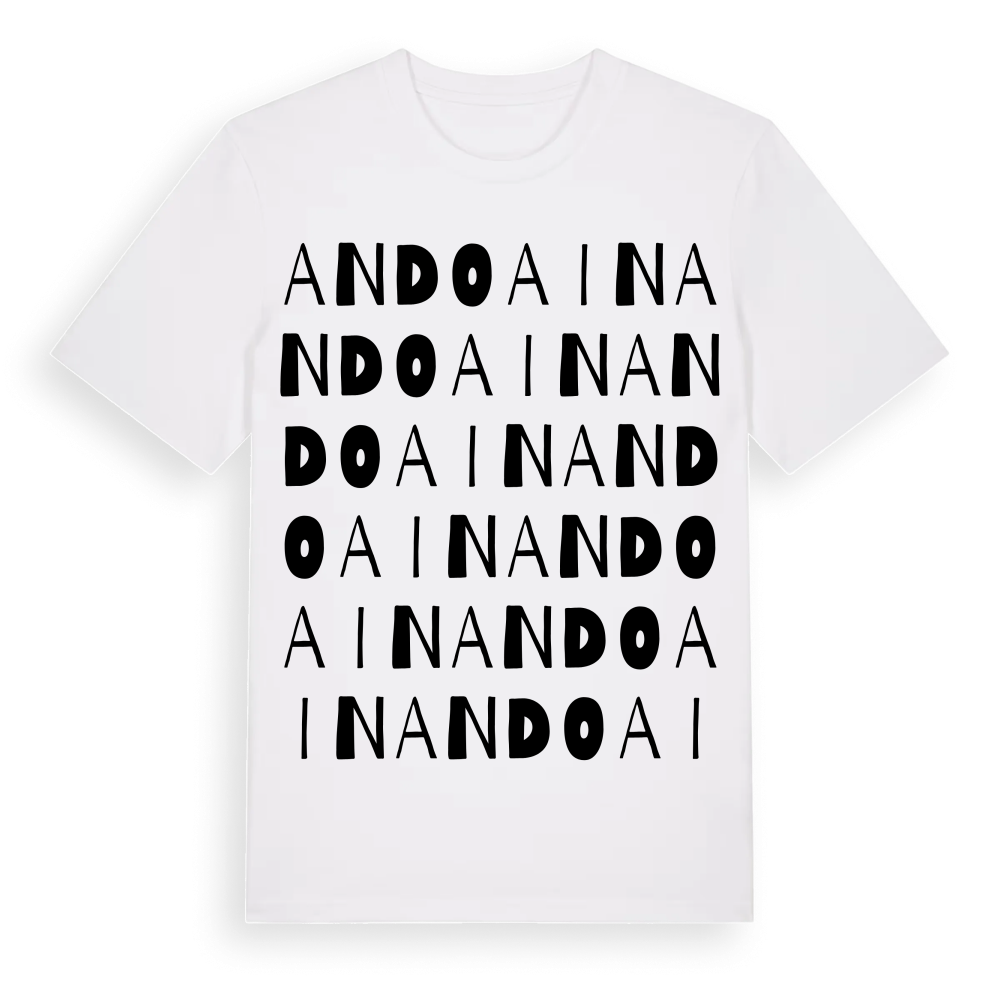 Andoain ordlek t-shirt – White, i miljö