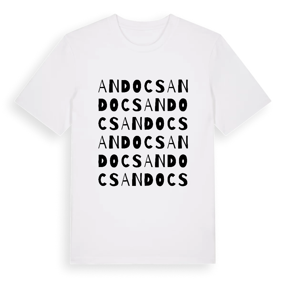Andocs ordlek t-shirt – White, i miljö