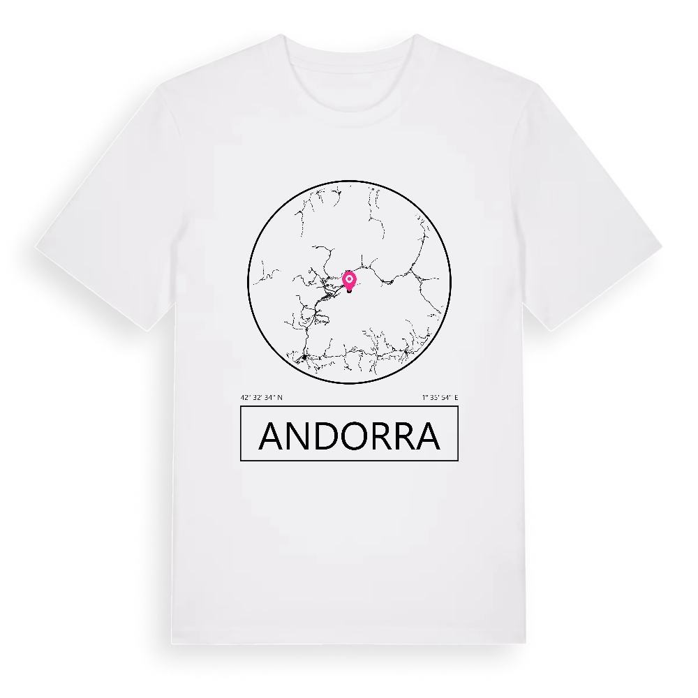 Andorra t-shirt – White, i miljö