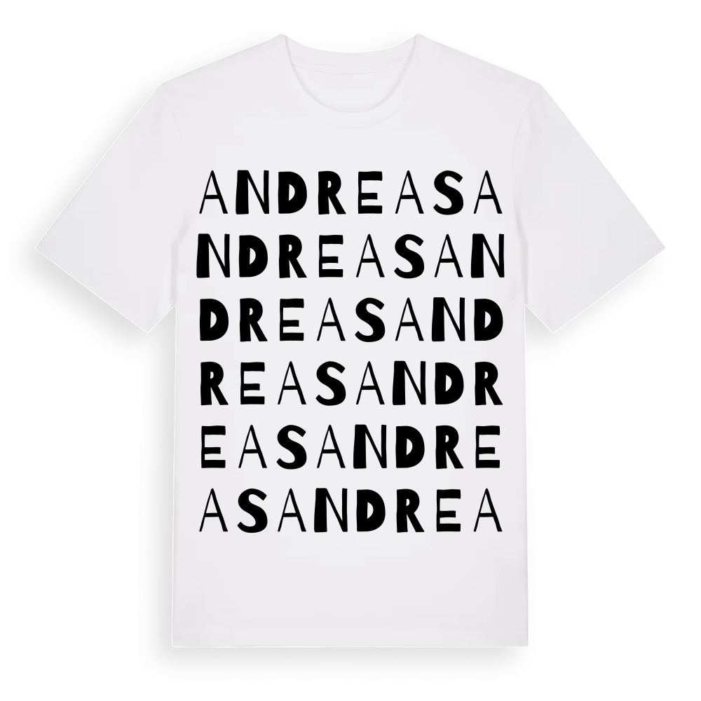 Andreas ordlek t-shirt – White, i miljö