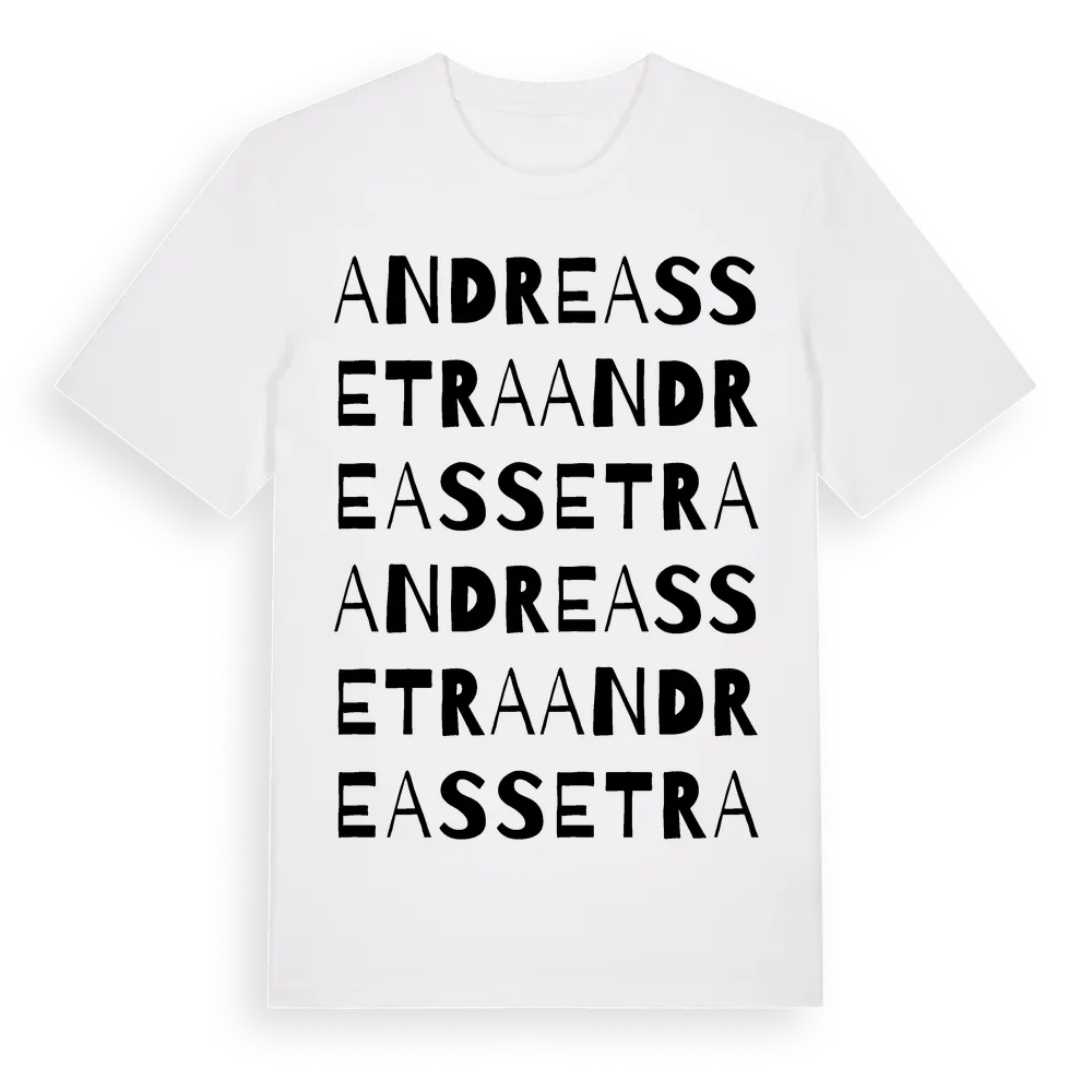 Andreassetra ordlek t-shirt i miljö