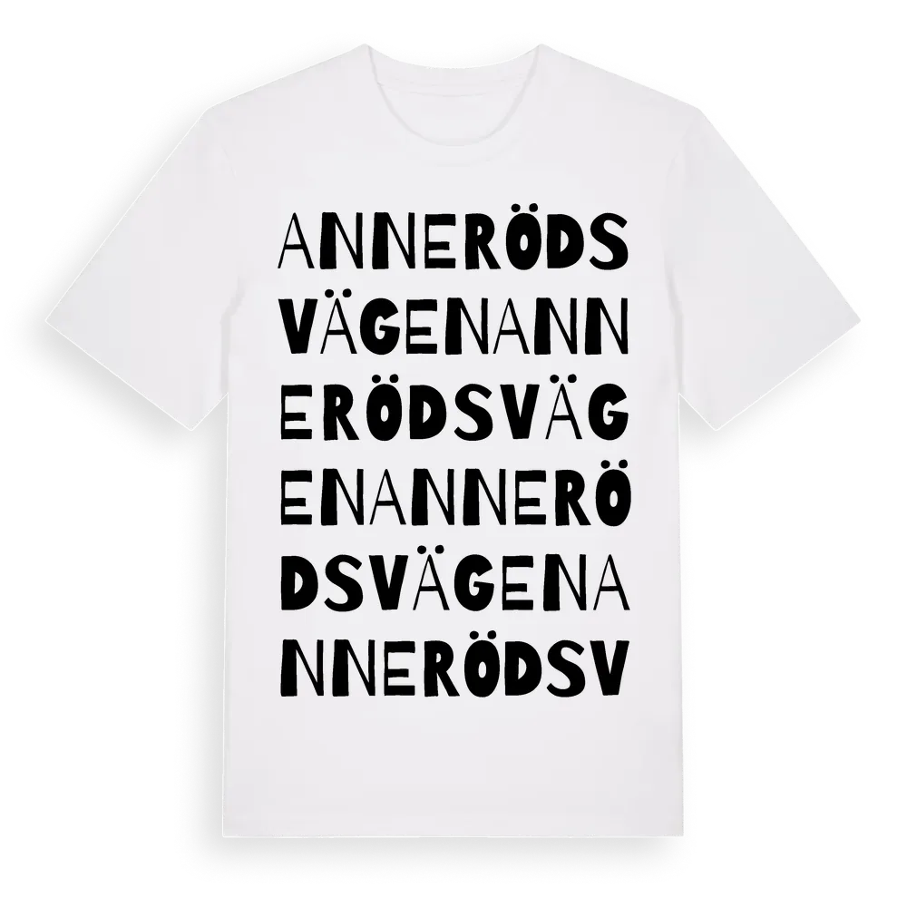Annerödsvägen ordlek t-shirt i miljö