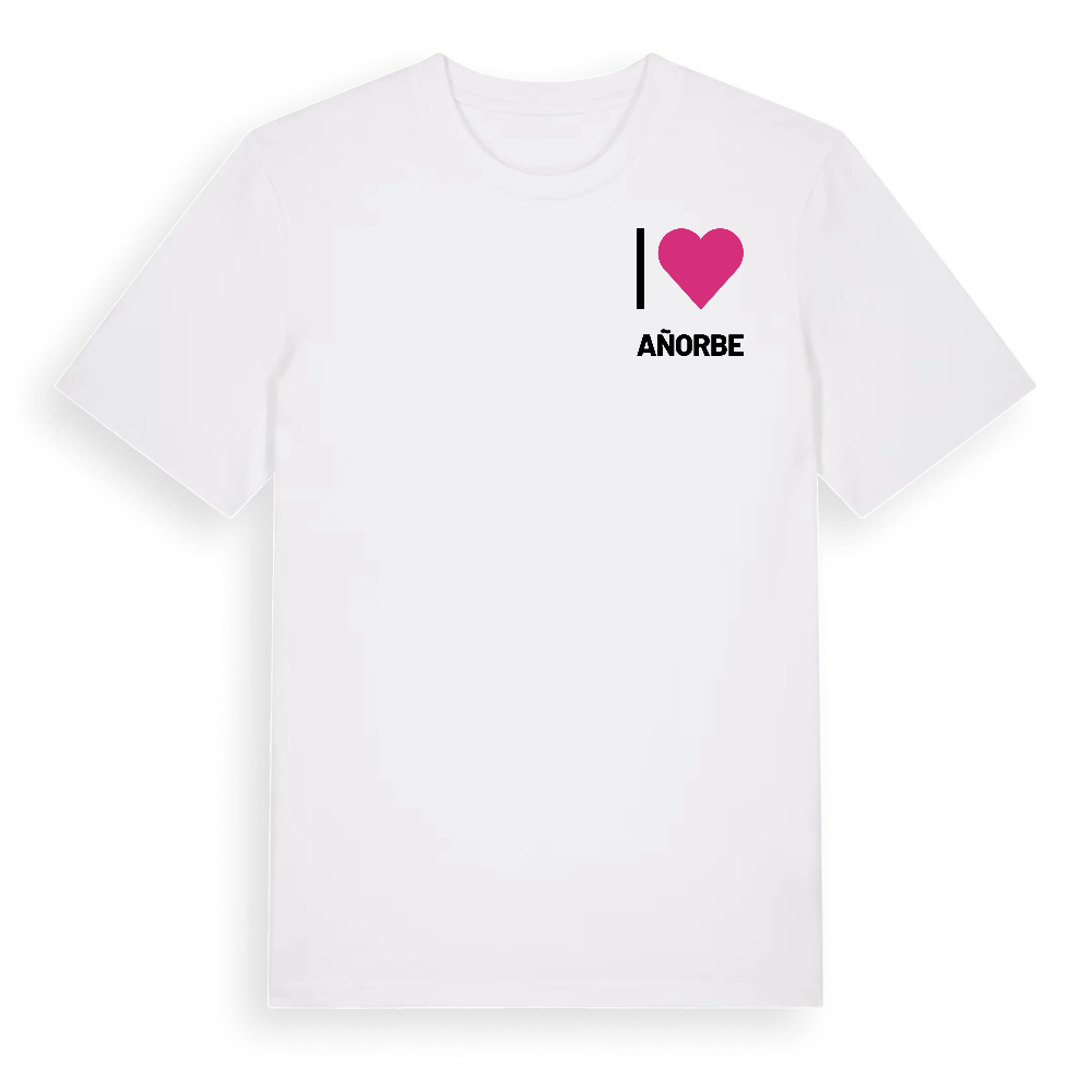 Jag älskar Añorbe t-shirt litet tryck – White, i miljö