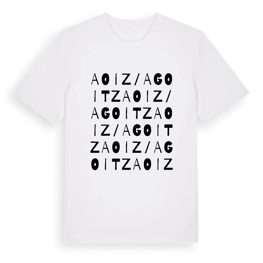Aoiz / Agoitz ordlek t-shirt – White, i miljö
