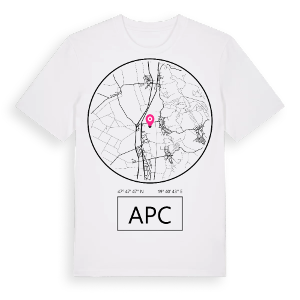 Apc t-shirt – ekologisk bomull t-shirt från Pinshirt