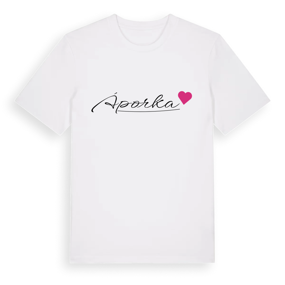 Áporka hjärta t-shirt – White, i miljö