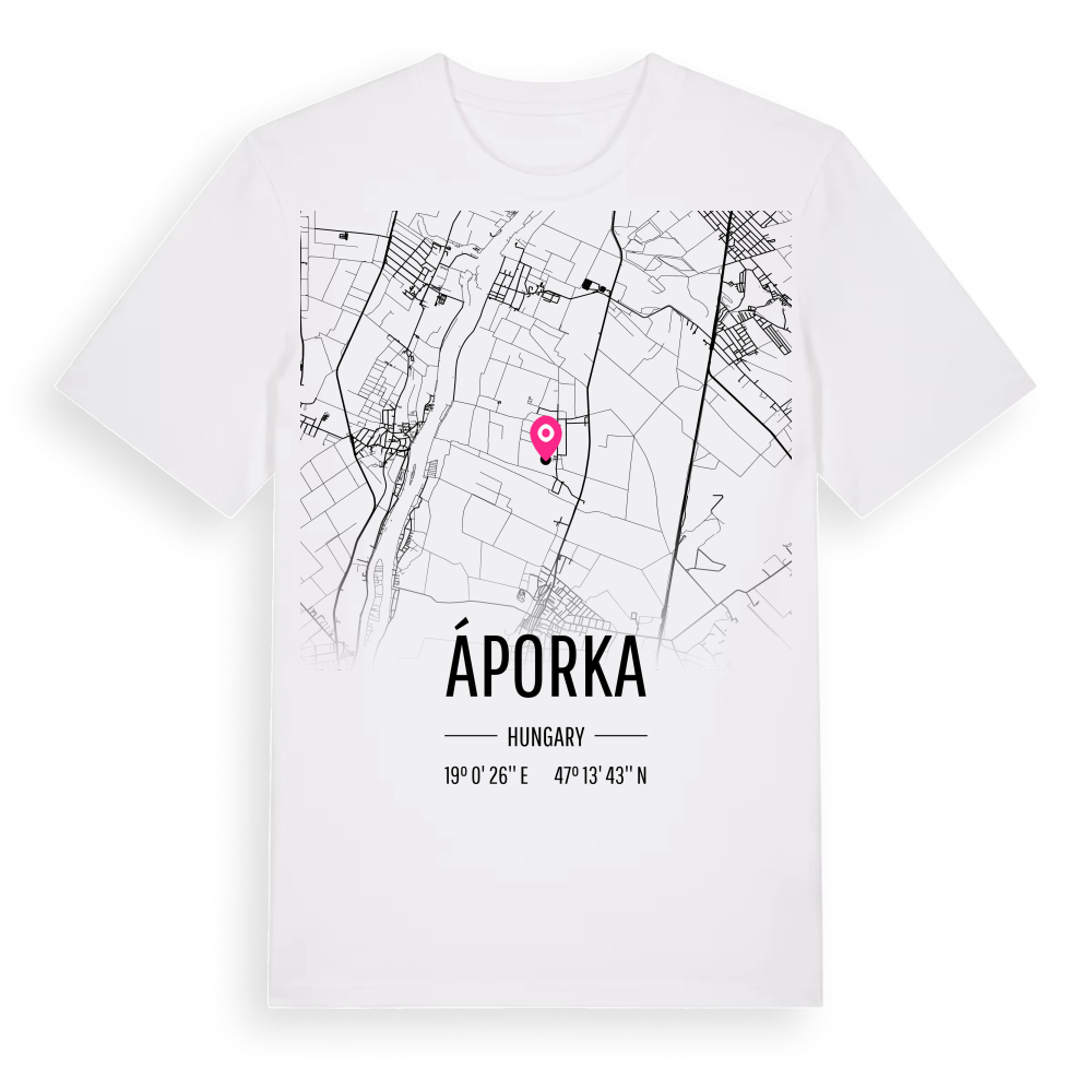 Áporka karta t-shirt – White, i miljö