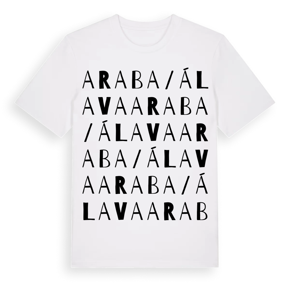 Araba / Álava ordlek t-shirt – White, i miljö