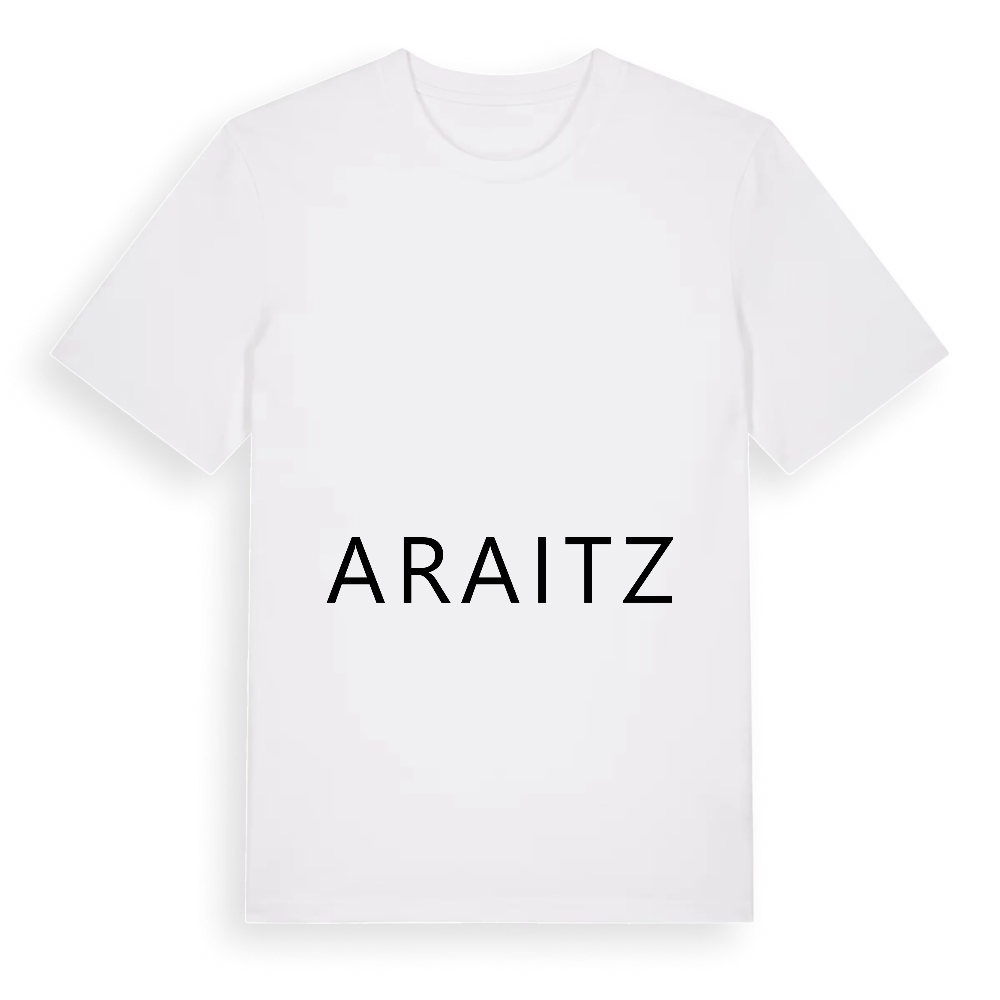Jag älskar Araitz t-shirt stort tryck – White, i miljö