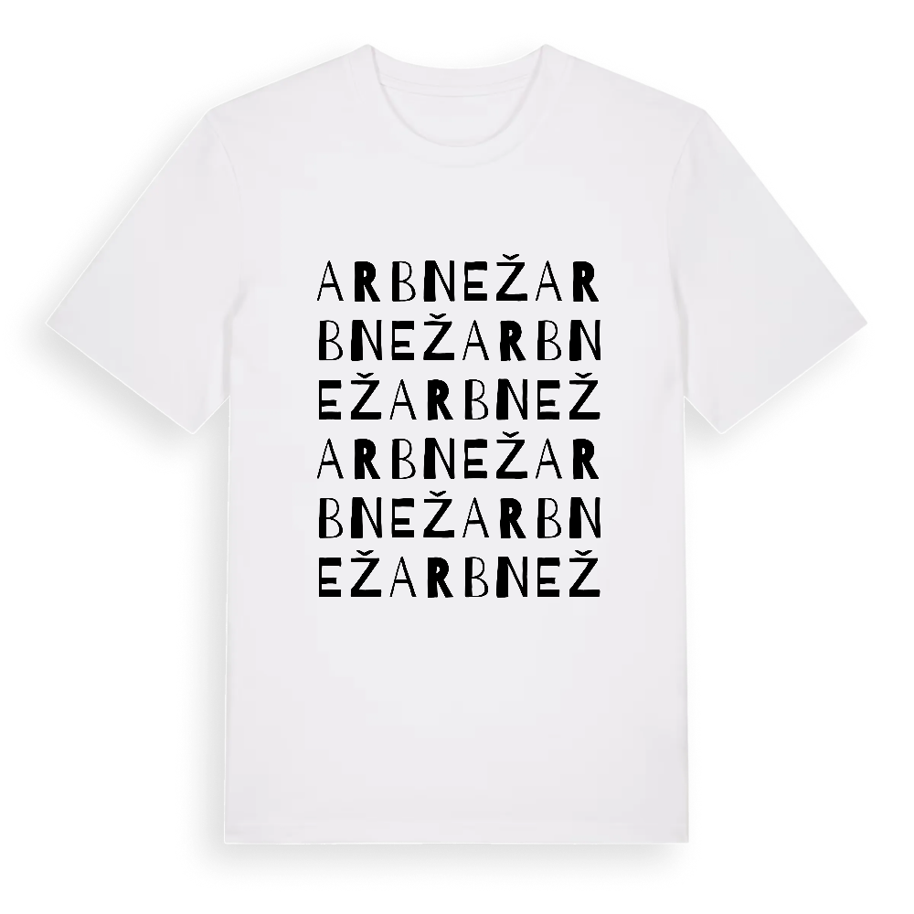 Arbnež ordlek t-shirt – White, i miljö