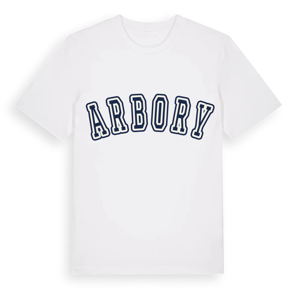 Arbory college t-shirt – White, i miljö