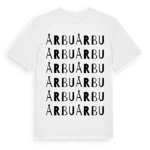 Årbu ordlek t-shirt – ekologisk bomull t-shirt från Pinshirt