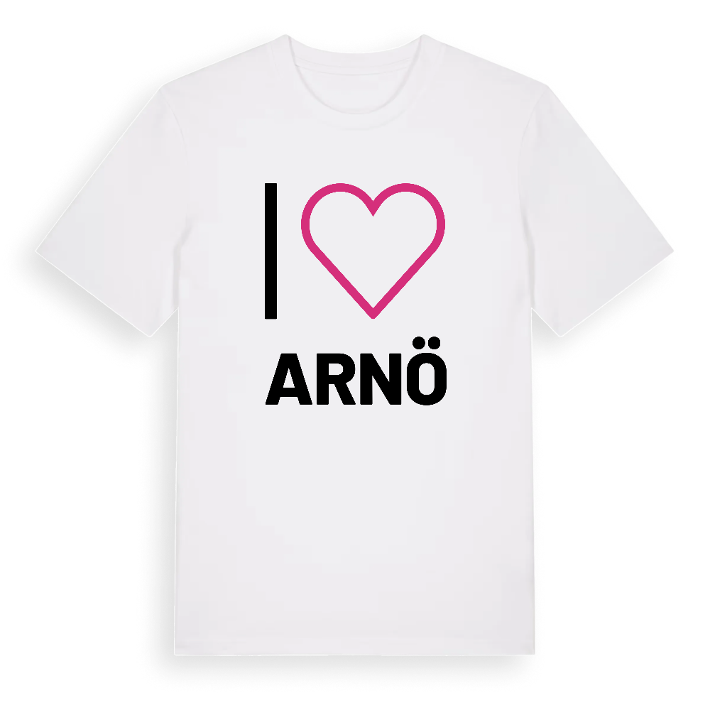 Jag älskar Arnö t-shirt stort tryck – White, i miljö