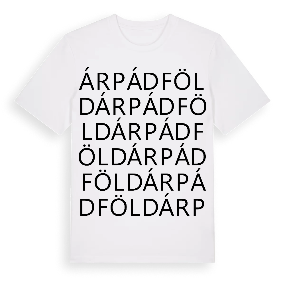 Árpádföld ordlek t-shirt – White, i miljö