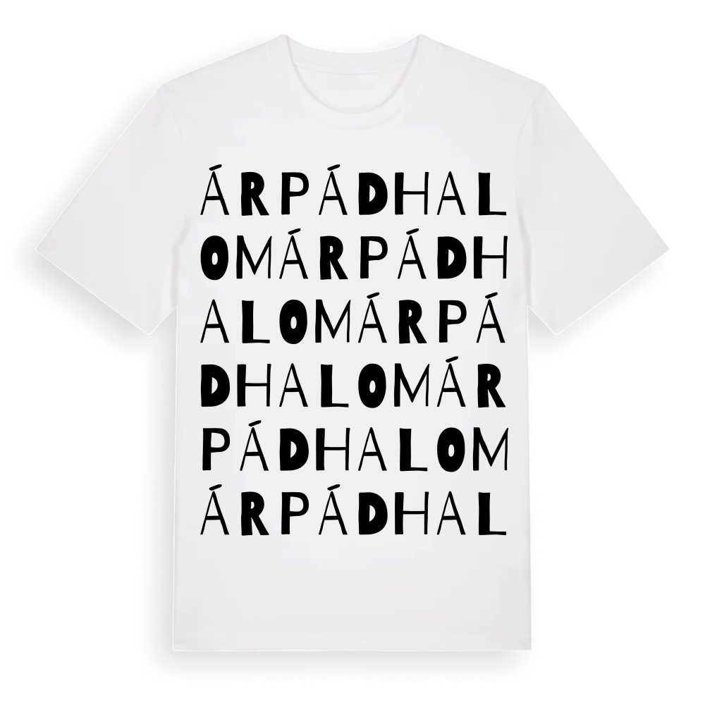 Árpádhalom ordlek t-shirt – White, i miljö
