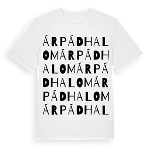 Árpádhalom ordlek t-shirt – ekologisk bomull t-shirt från Pinshirt