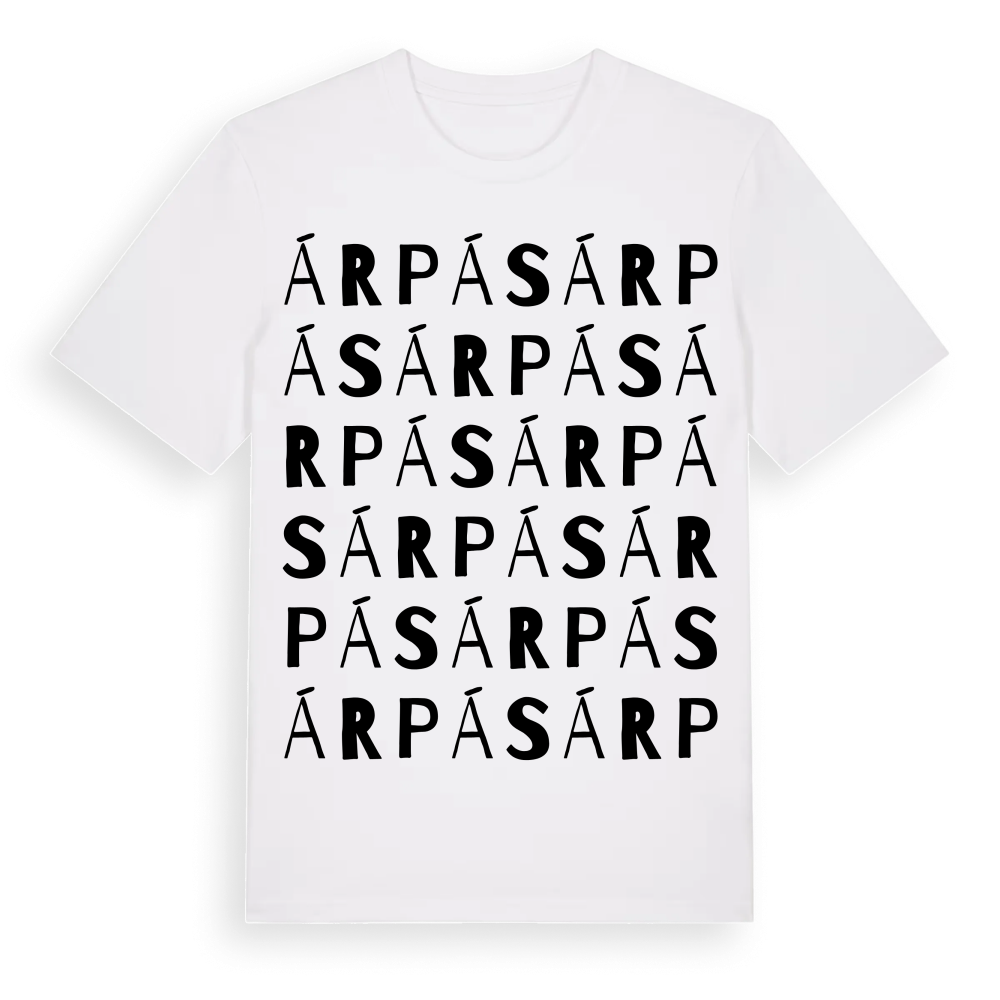 Árpás ordlek t-shirt – White, i miljö