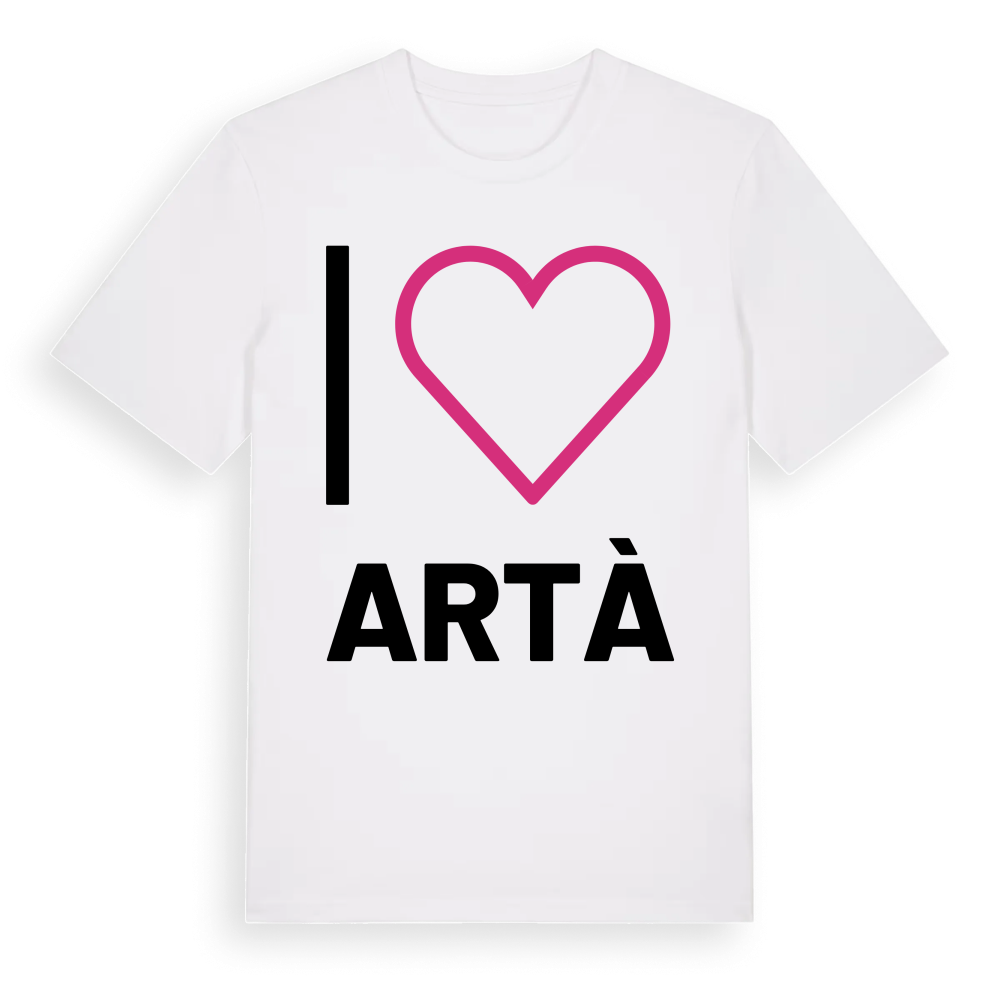 Jag älskar Artà t-shirt stort tryck – White, i miljö