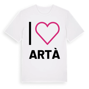 Jag älskar Artà t-shirt stort tryck – ekologisk bomull t-shirt från Pinshirt