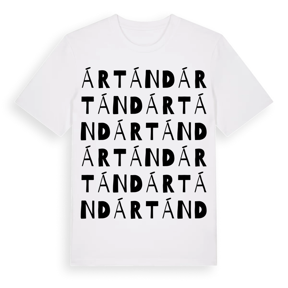 Ártánd ordlek t-shirt – White, i miljö