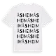 White t-shirt med Åsheim ordlek t-shirt