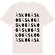 Vintage White t-shirt med Åskog ordlek t-shirt