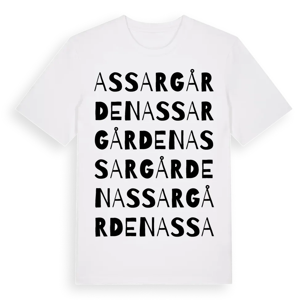Assargården ordlek t-shirt i miljö