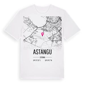 Astangu karta t-shirt – ekologisk bomull t-shirt från Pinshirt