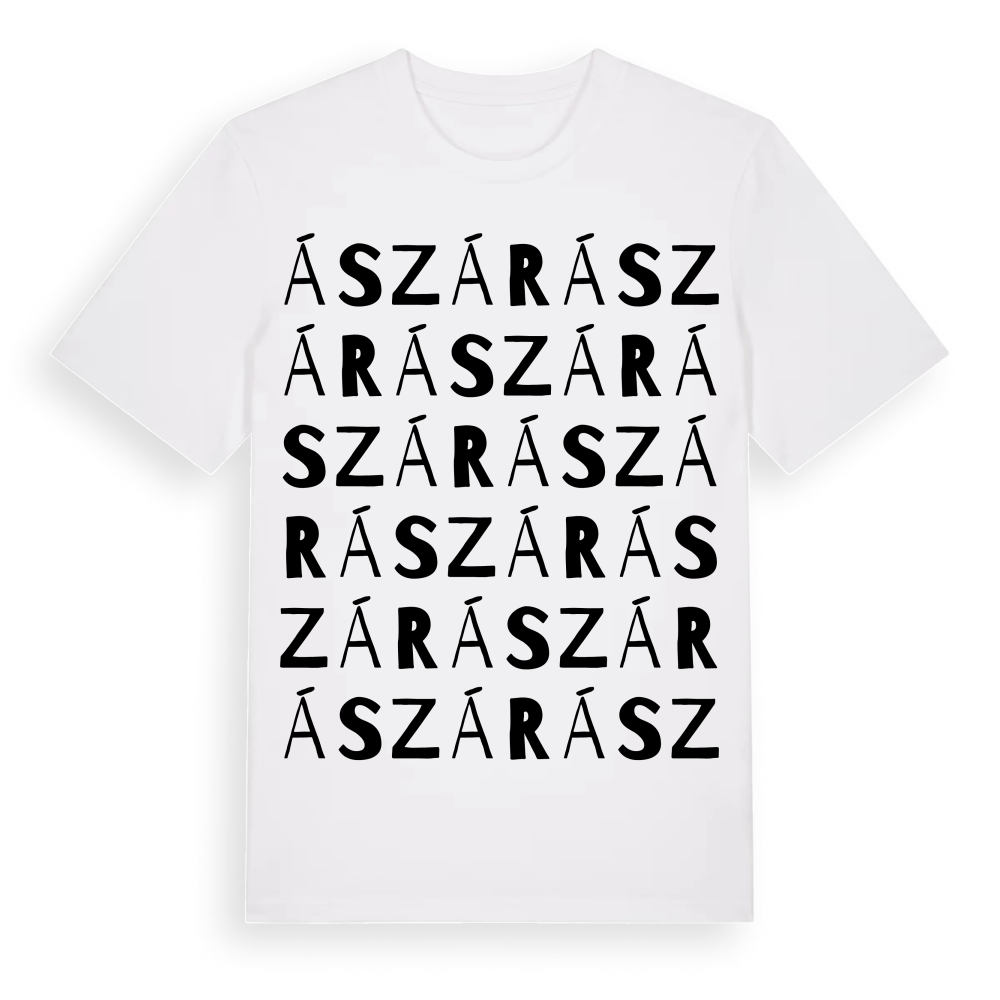 Ászár ordlek t-shirt – White, i miljö