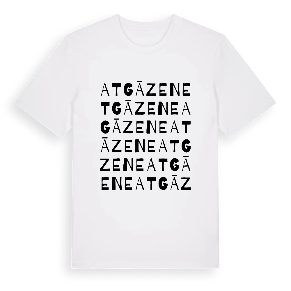 Atgāzene ordlek t-shirt – White, i miljö