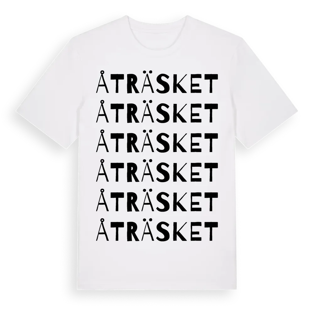 Åträsket ordlek t-shirt i miljö