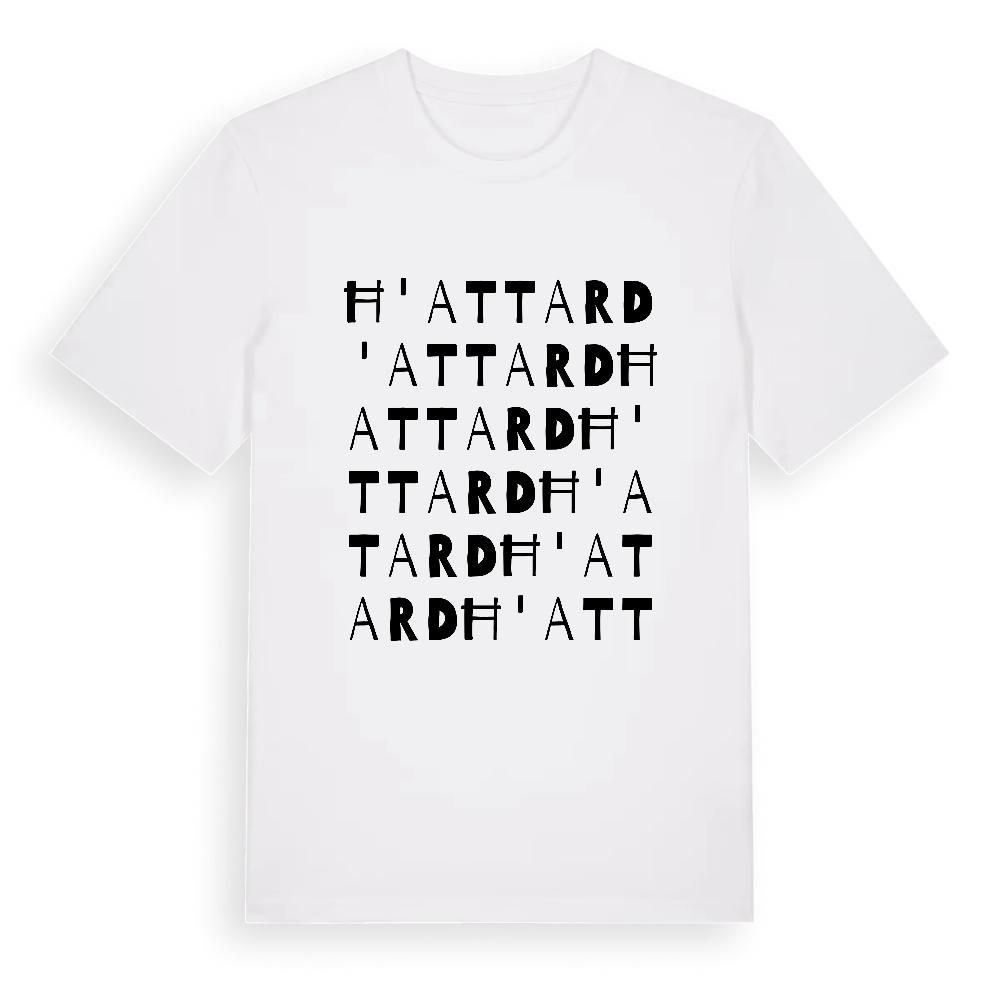 Ħ'Attard ordlek t-shirt – White, i miljö