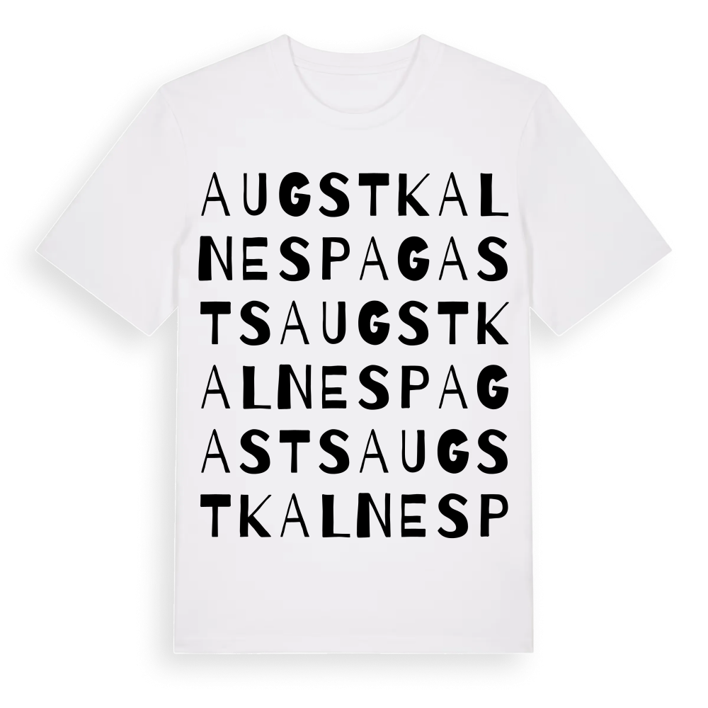 Augstkalnes pagasts ordlek t-shirt – White, i miljö