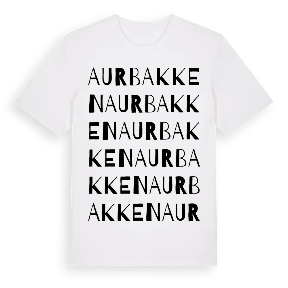 Aurbakken ordlek t-shirt i miljö