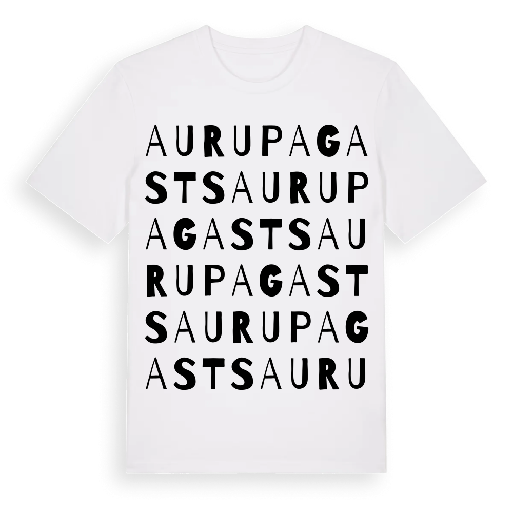 Auru pagasts ordlek t-shirt – White, i miljö