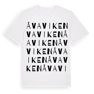 Åvaviken ordlek t-shirt – ekologisk bomull t-shirt från Pinshirt