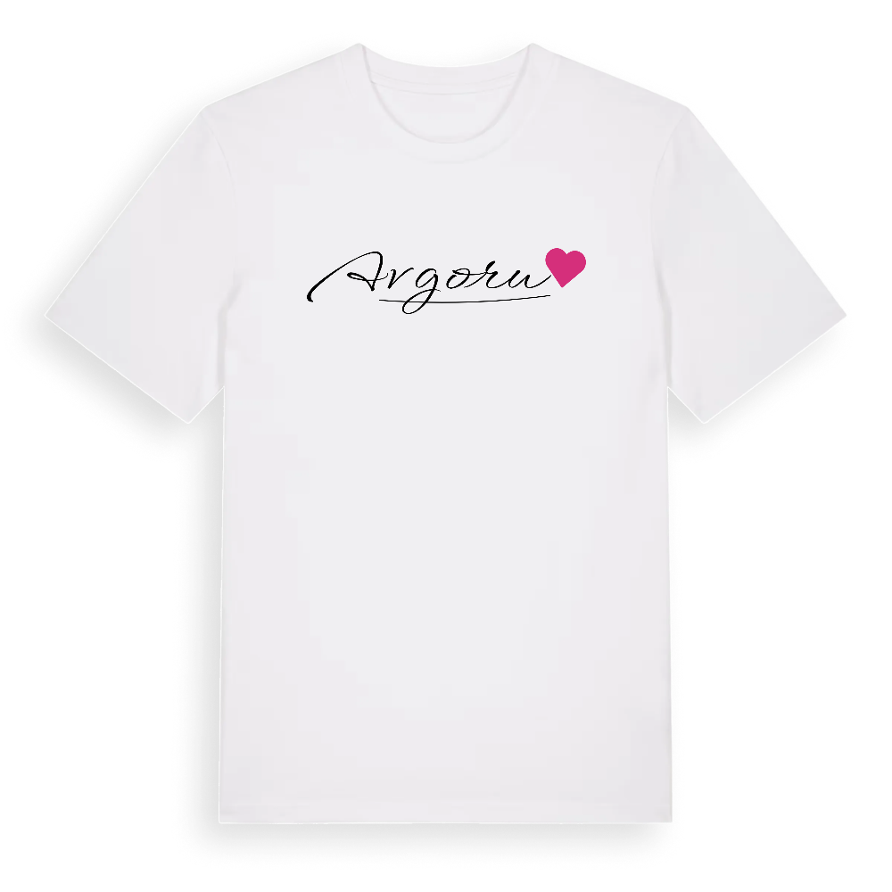 Avgoru hjärta t-shirt – White, i miljö