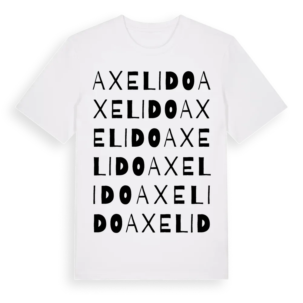Axelido ordlek t-shirt i miljö