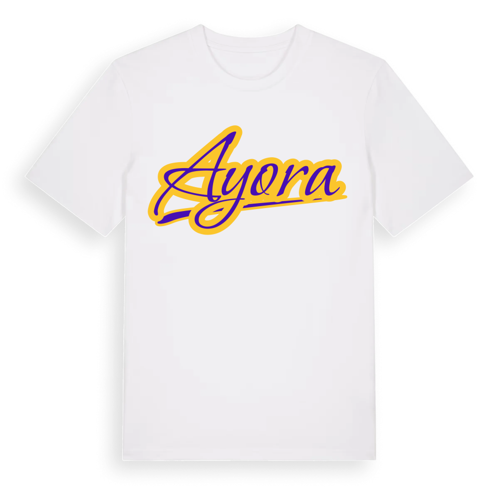 Ayora baseball t-shirt – White, i miljö