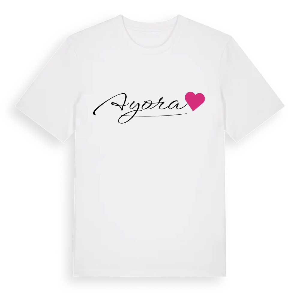 Ayora hjärta t-shirt – White, i miljö