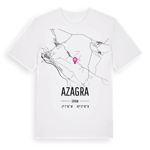 Azagra karta t-shirt – ekologisk bomull t-shirt från Pinshirt
