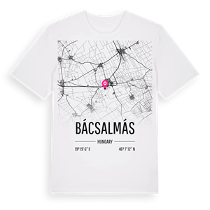 Bácsalmás karta t-shirt – ekologisk bomull t-shirt från Pinshirt