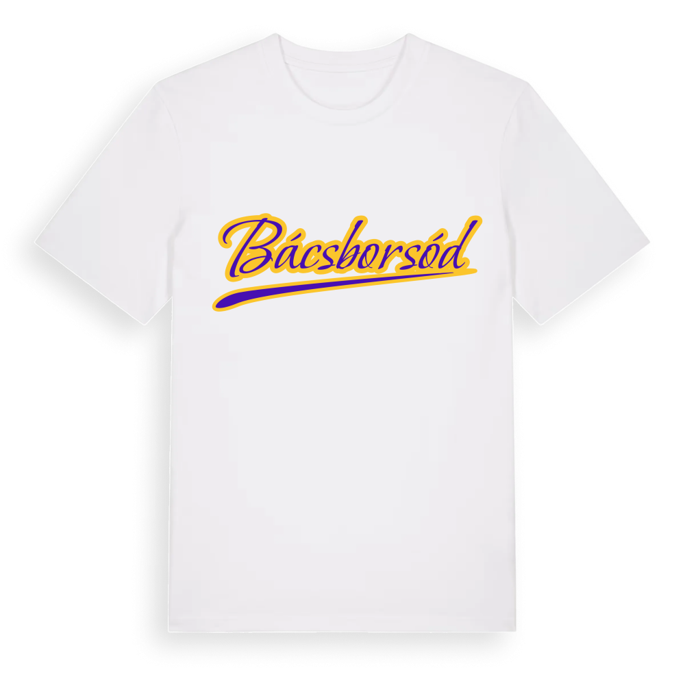Bácsborsód baseball t-shirt – White, i miljö