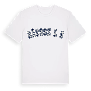 Bácsszőlős college t-shirt – ekologisk bomull t-shirt från Pinshirt