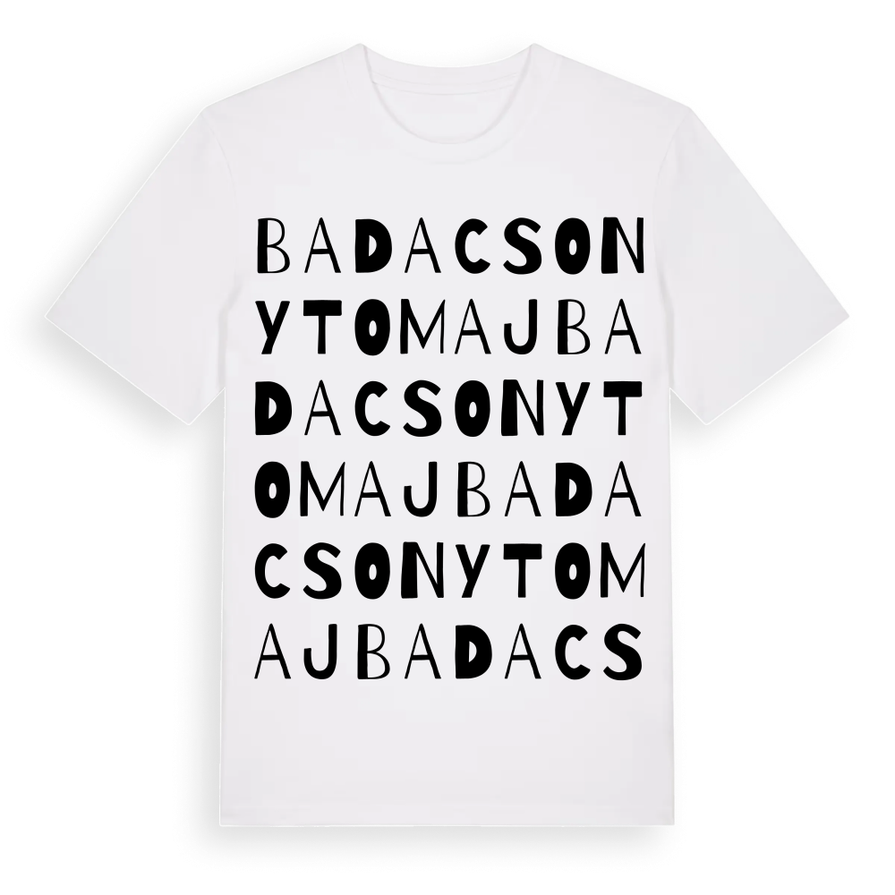 Badacsonytomaj ordlek t-shirt – White, i miljö