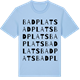 Blue Soul t-shirt med Badplats ordlek t-shirt